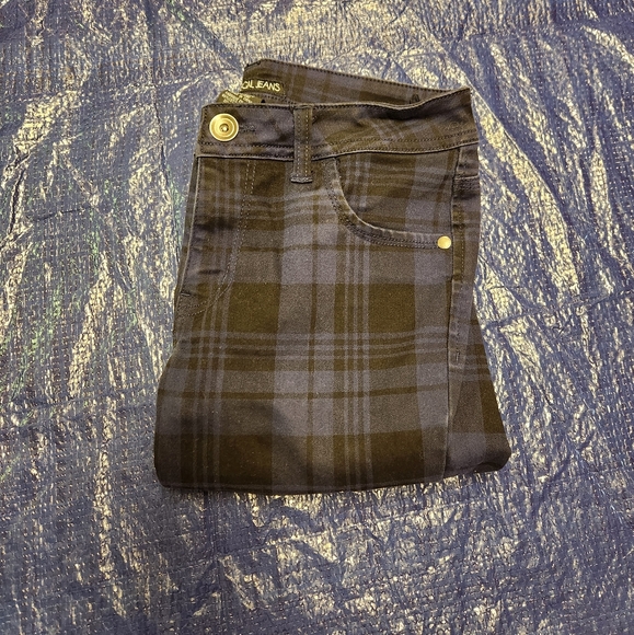 ILLEGAL JEANS Plaid Skinny - Picture 2 of 5
